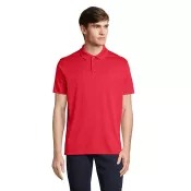 Polo sportowe unisex z recyklingu Sol's PITCHER Czerwony