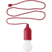 czerwony - Wisząca lampka 1W LED "żarówka"