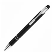 czarny - Długopis metalowy Cosmo touch pen
