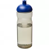 Błękit królewski-Ciemnografitowy - Bidon H2O Eco o pojemności 650 ml z wypukłym wieczkiem