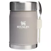 Szary - Słoik na żywność Stanley Legendary z łyżko-widelcem, o pojemności 400 ml