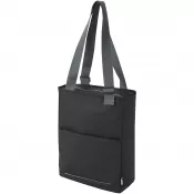 Czarny - Aqua wodoodporna torba na zakupy o pojemności 14 l na 14-calowego laptopa wykonana z materiałów z recyklingu z certyfikatem G