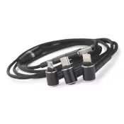 czarny - Kabel USB 6 w 1 RICO