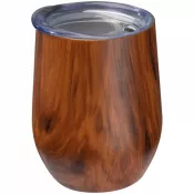 brązowy - Kubek z motywem drewna BRIGHTON