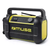 czarno / żółty - M-928 | Muse radio robocze z bluetooth 20W z radiem FM