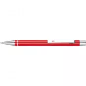 czerwony - Metalowy długopis Almeira