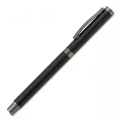 czarny - Aluminiowy długopis z żelowym wkładem Lille