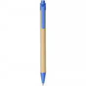 Niebieski - Długopis Berk z kartonu z recyklingu i plastiku kukurydzianego