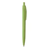 zielony - Wipper długopis ze słomy pszenicznej