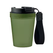 Kubek z PP z paskiem 300 ml ISFORDEN TUMBLER Ciemnozielony
