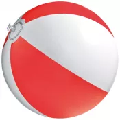 czerwony - Dmuchana piłka plażowa średnica 26 cm