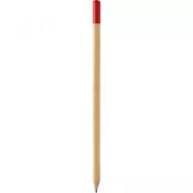 Czerwony - Ołówek z kolorową końcówką