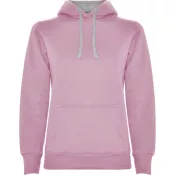 Light pink / Marl Grey - Damska bluza z kapturem 280 g/m² Roly Urban Women