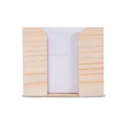 jasnobrązowy - Drewniane pudełko, z recyklingu, 10x10x8.5cm
