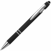 czarny - Długopis plastikowy touch pen