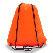 pomarańczowy - Plecak promocyjny na sznurkach poliestrowy, 33.5 x 42 cm