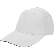 biały - Czapka z daszkiem bawełniana 6 paneli, 260 g/m² CURTIS