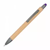 Długopis drewniany z touch penem