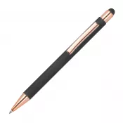 ciemnoszary - Długopis metalowy touch pen soft touch MIRAMAR