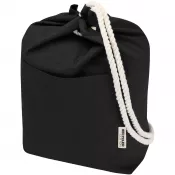Czarny - Torba żeglarska typu duffel Florida o pojemności 15 l, wykonana z recyklingowanej tkaniny z recyklingu z certyfikatem GRS o g