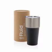 czarny - Kubek termiczny 500 ml Fluid
