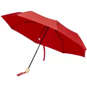 Czerwony - Wiatroodporny parasol manualny Ø106 cm Birgit z PET z recyklingu