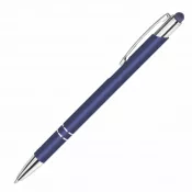 granatowy - Metalowy długopis reklamowy BELLO Touch Pen