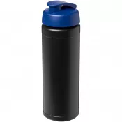 Czarny-Niebieski - Bidon Baseline® Plus o pojemności 750 ml z wieczkiem zaciskowym