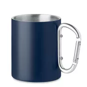 Kubek stalowy z karabińczykiem 300 ml TRUMBA Francuski Granat