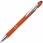 pomarańczowy - Długopis plastikowy touch pen