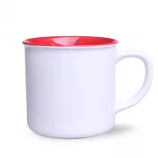biało-czerwony - Kubek reklamowy Loft Pure (310 ml)