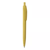 żółty - Wipper długopis ze słomy pszenicznej