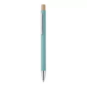 Długopis z aluminium z recyklingu BERGAMO Baby Blue