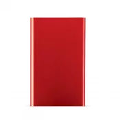 czerwony - Powerbank Slim 4000 mAh