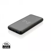 szary - Bezprzewodowy power bank 10000 mAh z PD