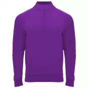 Mauve - Epiro bluza unisex z długim rękawem i zamkiem błyskawicznym 1/4 200 g/m²