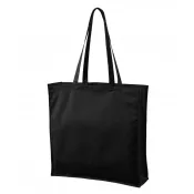 czarny - Torba bawełniana Malfini Carry 901 280 g/m², 43 x 43 x 12 cm, z dnem i z bokami