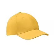 Czapka z daszkiem bawełniana 160 g/m² BASIE APOLLO Zólty