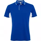 Biały-Błękit królewski - Montmelo koszulka polo unisex z krótkim rękawem