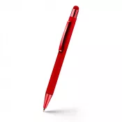 czerwony - Długopis aluminiowy z touch pen-em | Ida
