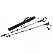 srebrny - Kijki do Nordic Walking FIT AND FUN, czarny