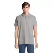 Koszulka polo unisex z czesanej bawełny Sol's PULSE Szary Melanż 2