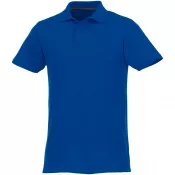 Niebieski - Helios - koszulka męska polo z krótkim rękawem
