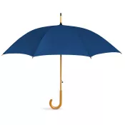 Parasol automatyczny 23,5" z drewnianą rączką CUMULI Niebieski