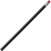 czarny - Ołówek z gumką niezatemperowany