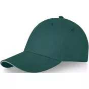 Leśny zielony - 6-panelowa czapka baseballowa Darton