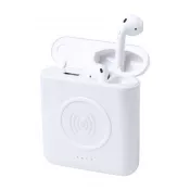 biały - Molik power bank / słuchawki