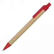 czerwony - Długopis papierowy