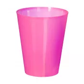 różowy - Kubek plastikowy 500 ml Colorbert