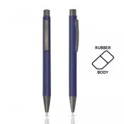 Royal blue - Długopis metalowy aluminiowy soft touch